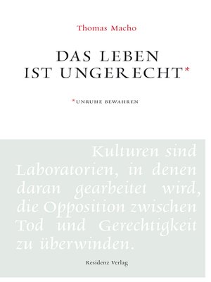 cover image of Das Leben ist ungerecht